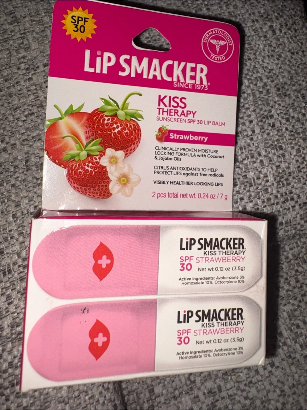 Lip Smacker Kiss Therapy SPF 30 Lip Balm - Strawberry (Pink)